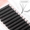 NATUHANA WW Clover Eyelash Extension 0.07 mm D Curls 9-15