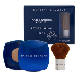 Natural Glamour Loose Bronzing Powder + Kabuki Brush (Natural Glow)