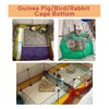 KEYIDE Waterproof Guinea Pig Tarp Bottom, Reusable Rabbit Cage Bedding