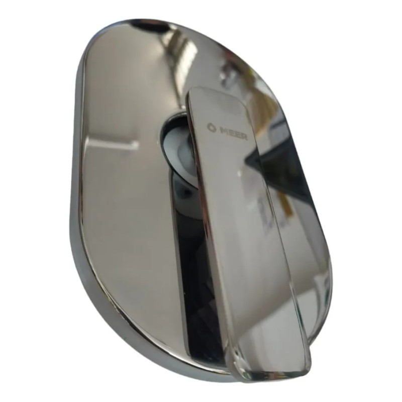 Mezcladora Monomando Para Regadera Cromada Meer Color Plateado