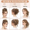 SARLA 2PCS Messy Bun Hair Pieces for Women Detachable Claw
