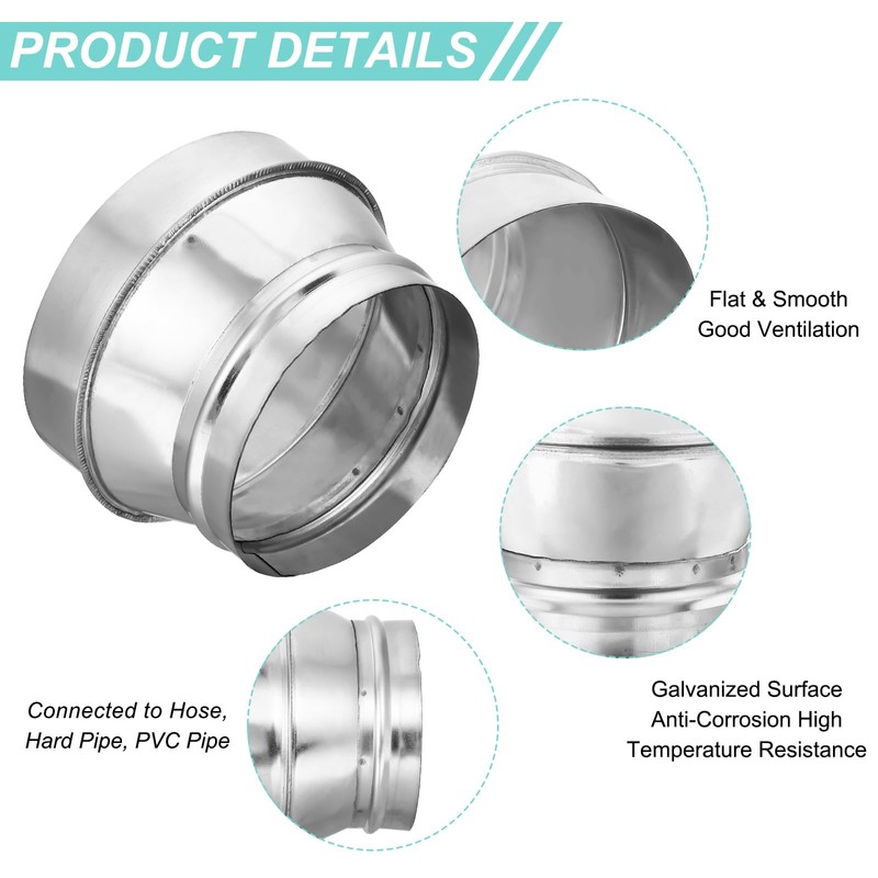 PATIKIL 7 to 6 Duct Reducer, 7 to 6 Inch