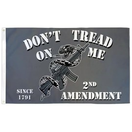 2nd Amendment Gadsden Flag 3x5ft Gun Rights Don't Tread on Me Flag 100D FABRIC