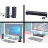 auvisio PC Boxes: 2-in-1 PC Stereo Speaker and Soundbar, 10
