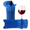 AKLVBL Wine Bottle Travel Protector Bags,Blue Wine Skins for Travel