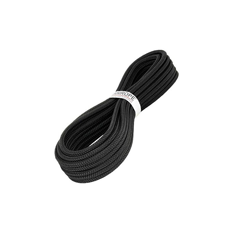 Kanirope® PP Seil Polypropylenseil MULTIBRAID 16mm 5m Farbe Schwarz (1811)