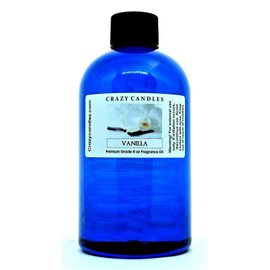 Crazy Candles 8oz Vanilla Bottle 8 Fl Oz Each (237ml) Premium Grade Scented Fragrance Oil