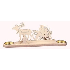 Saico Large Coloured Wooden Candlestick L1901