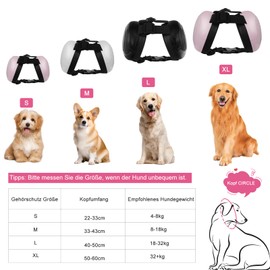 BERGWERK Dog Ear Muffs for Hearing Protection, 29 dB NRR Dog Ear Muffs for Noise Protection, Noise Cancelling Headphones, White