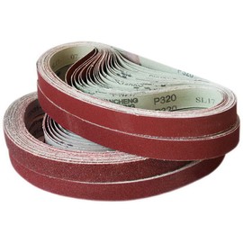 Endless Belt for Sanders, Width 1.0 inches (25 mm), Length 30.9 inches (762 mm), Set of 10, Polishing Belt Sandpaper, Grit Size #60#80#120#180#240#320#400#600#800, Sanding Paper Polishing Tool for Belt Sanders (#180-10PCS)