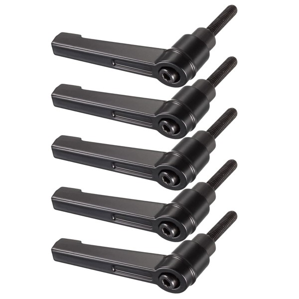 METALLIXITY Adjustable Clamp Handle M5x20mm 5pcs Metal Male Push Button