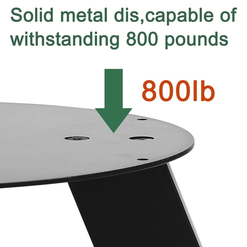 NXN-HOME 16 inch Round Plate Table Base Legs, Coffee Table