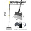 Garden Flat Shovel, Heavy Duty Multifunctional Cleaning Shovel with 60"