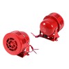 MUNEFE Metal Siren Horn, Handheld Air Raids Siren, Portable Red