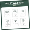IWOWHERO Toilet Bowl Gasket Seal Thickened Toilet Sealing for Leak