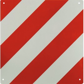 Red/White Warning Sign 50 x 50 cm