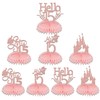 Double-sided Mis 15 Honeycomb Centerpieces, Princess 15th Birthday Decorations for