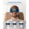RENPHO Eye Massager with Heat and Vibration Compression Rechargeable Bluetooth