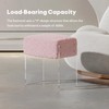 bitaycan Vanity Stool Chair and Foot Rest -Modern Vanity Stool