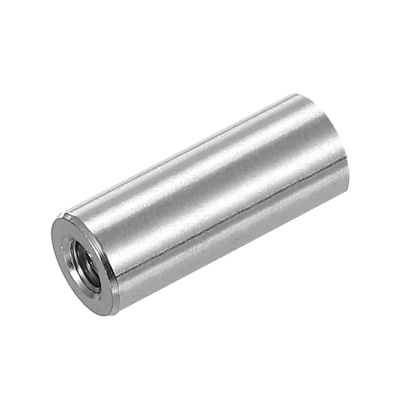 sourcing map M5x0.8mm Round Coupling Nuts, 20 Pcs 304 Stainless