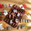 Wocuz Chocolate Silicone Mold - Larger Alphabet Baking 13.2x8.9x1.3 Inch