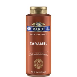 Ghirardelli Caramel Sauce Squeeze Bottle, 16 oz (Pack of 12)