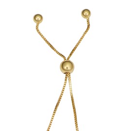 Kooljewelry 14k Yellow Gold Tree of Life Bolo Bracelet (fits up to 9.5 inch), Metal