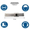 WRS Precision Marking Gauge, Matte Chrome-Plated, Lasered Scale, mm Graduation,