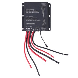 MPPT Solar Charge Controller 20A 40W 80W IP67 Waterproof Solar Panel Battery Regulator with Step LED Driver 3.2V 6.4V