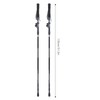 1Pair 5Sections Folding Damping Alpenstock Inner Lock Telescopic Hiking Walking