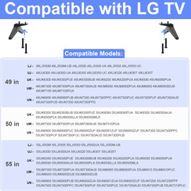 Screw Kit for LG TV Stand Screws, for 49 50 55 in LG TV Legs Screws, 55UK6500 55UJ6540 55UM7300 55UN6900 55LJ5500UA 50UK6500 50UM7300 50UN6900 49UJ6300 49UK6300 Screw for LG TV Stand Replacement Base
