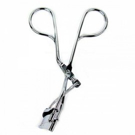 Basic Silver Eyelash Curler - Includes Refill Pads Eyebrow Tweezers 4ea