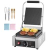VEVOR Commercial Panini Grill, 1800W Electric Sandwich Panini Maker, Stainless