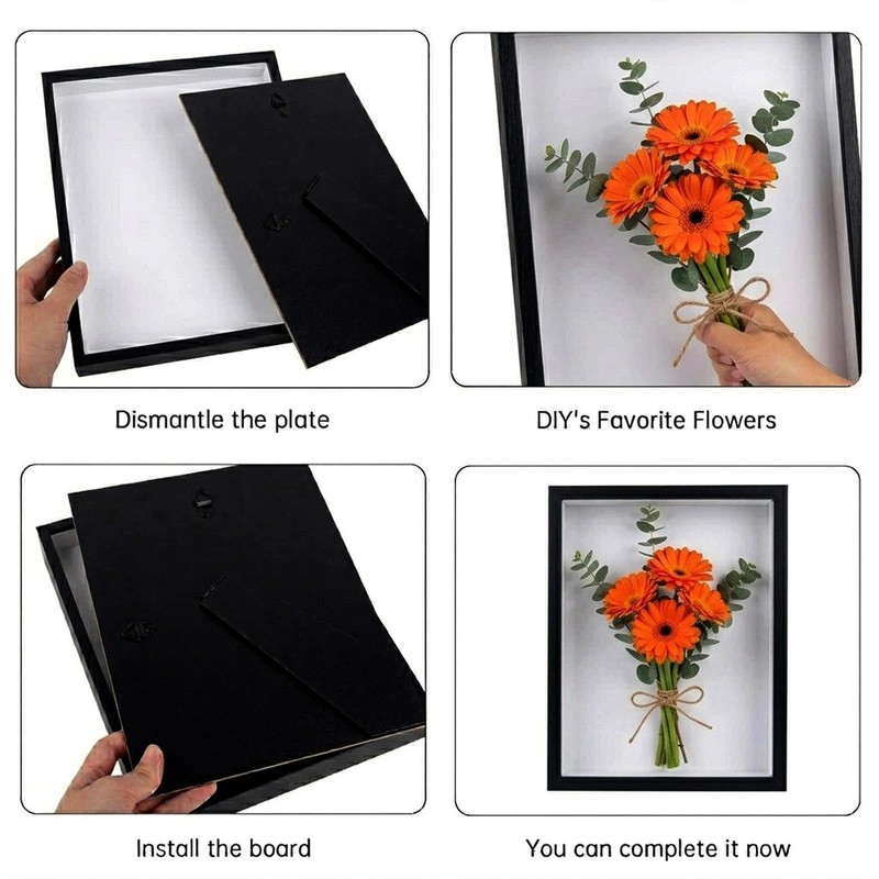 Intckwan A4 Shadow Box Frame, 3 cm Deep Keepsake Display