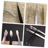 jojofuny 3pcs Stainless Steel Tweezers for False Eyelashes Eyebrow Shaping