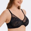 MELENECA Women's Minimiser Bra for Large Bust Underwired Bra Large
