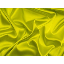 Minerva Stretch Woven Satin Fabric Chartreuse - per metre