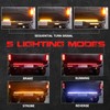 MICTUNING 60 inch Aluminum Frame Triple Tailgate Light Bar 1200