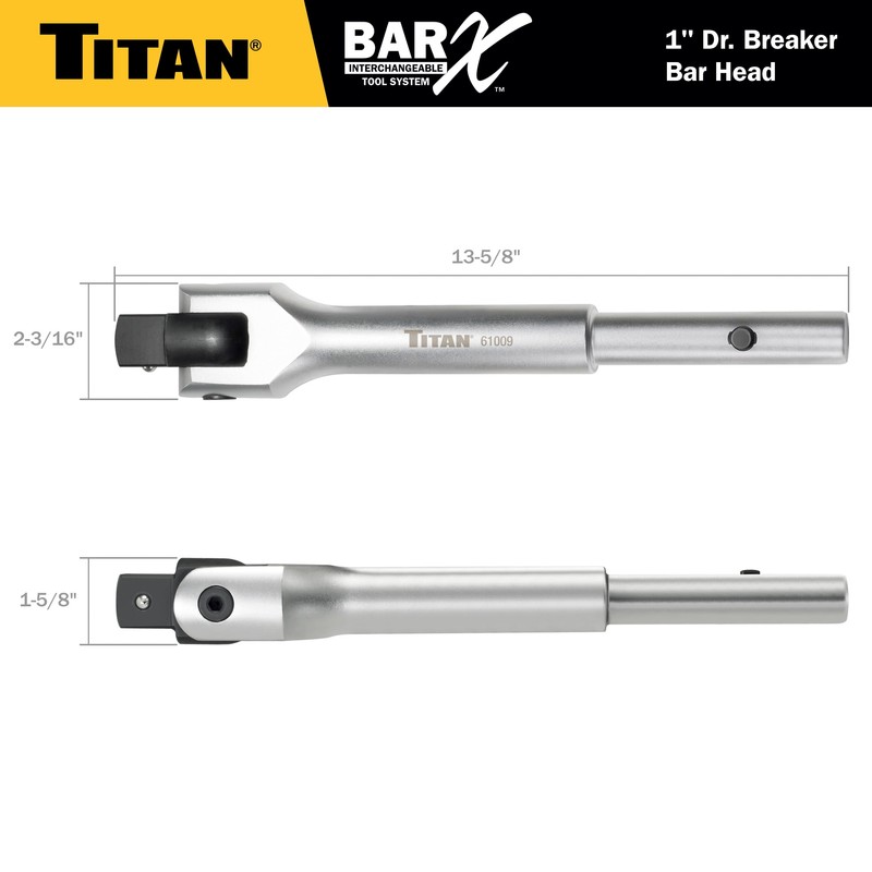 Titan Bar-X 61009 1-Inch Drive Breaker Bar Head