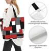 IMPCOKRU Large Tote Bag for Women Reuseable Handbag,Red Black White