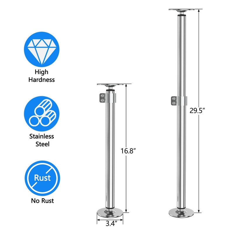 Eapele Undermount Sink Brackets, Adjustable Stainless Steel Undermount Sink Support,