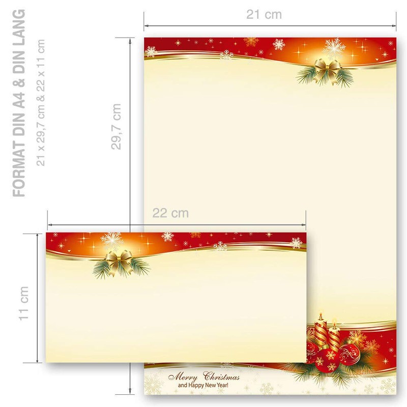 Writing Paper Sets Christmas Letter Paper Christmas 50 Sheets Letter