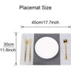 Set of 4 Placemats, Washable, Heat Resistant, PVC Table Mat,