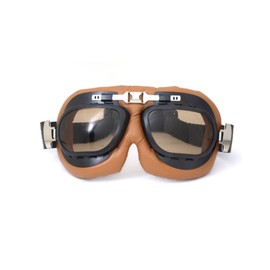 CRG Sports Motorcycle Goggles Vintage Aviator Pilot Style Cruiser Scooter Motocross Goggle for Men, Women,Adults