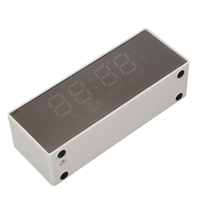 Digital Mirror Alarm Clock Multifunctional LED Mirror Electronic Clocks for