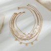 POTIANDEFUGUI Gold Starfish Shell Multilaye Layered Necklace for Women Summer