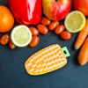 GroveEss Vegetable Scrubber,Cute Carrot Shape Scrubbing Brush with Hanging Hole,Flexible
