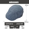 HIQIU Breathable Flat Cap Men's Summer Flat Cap Peaked Cap