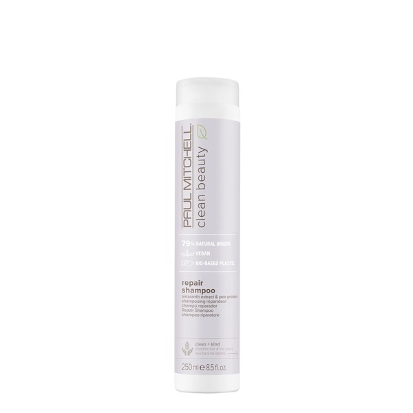 Paul Mitchell Clean Beauty Repair Shampoo, Strengthens and Protects, For Damaged, Brittle Hair, 8.5 fl. oz.