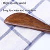 Tsuchbis 2Pcs 6 Inch Wooden Butter Spreaders Mini Kitchen Spatulas